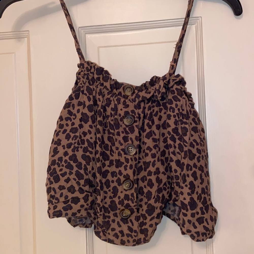 Leopard Crop Top